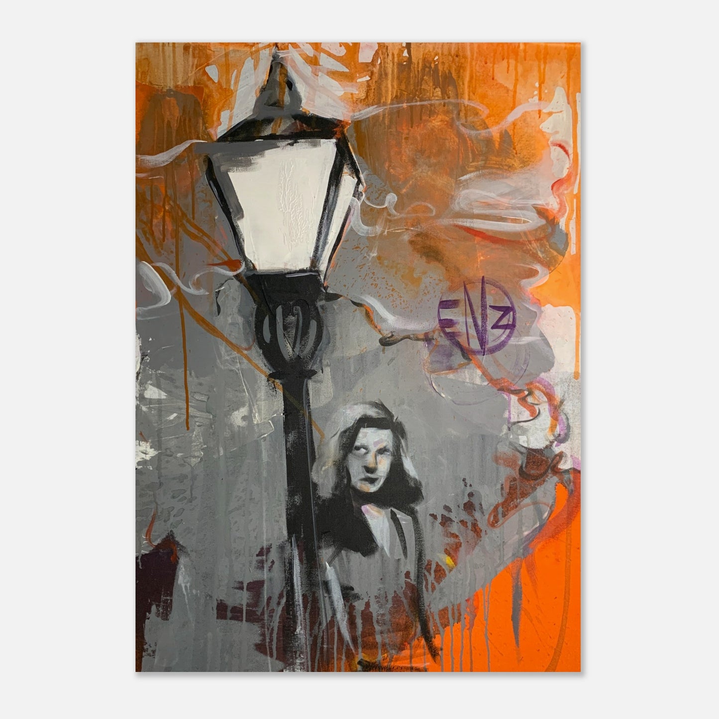Woman under Lantern